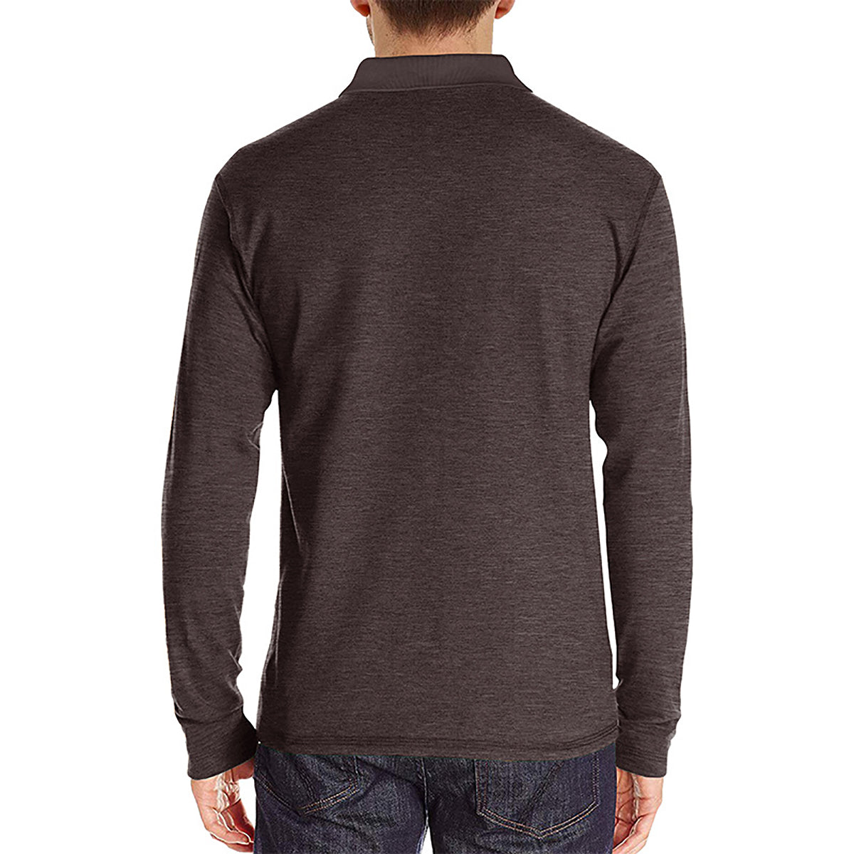 Men Solid Polo Collar Cotton T-shirt