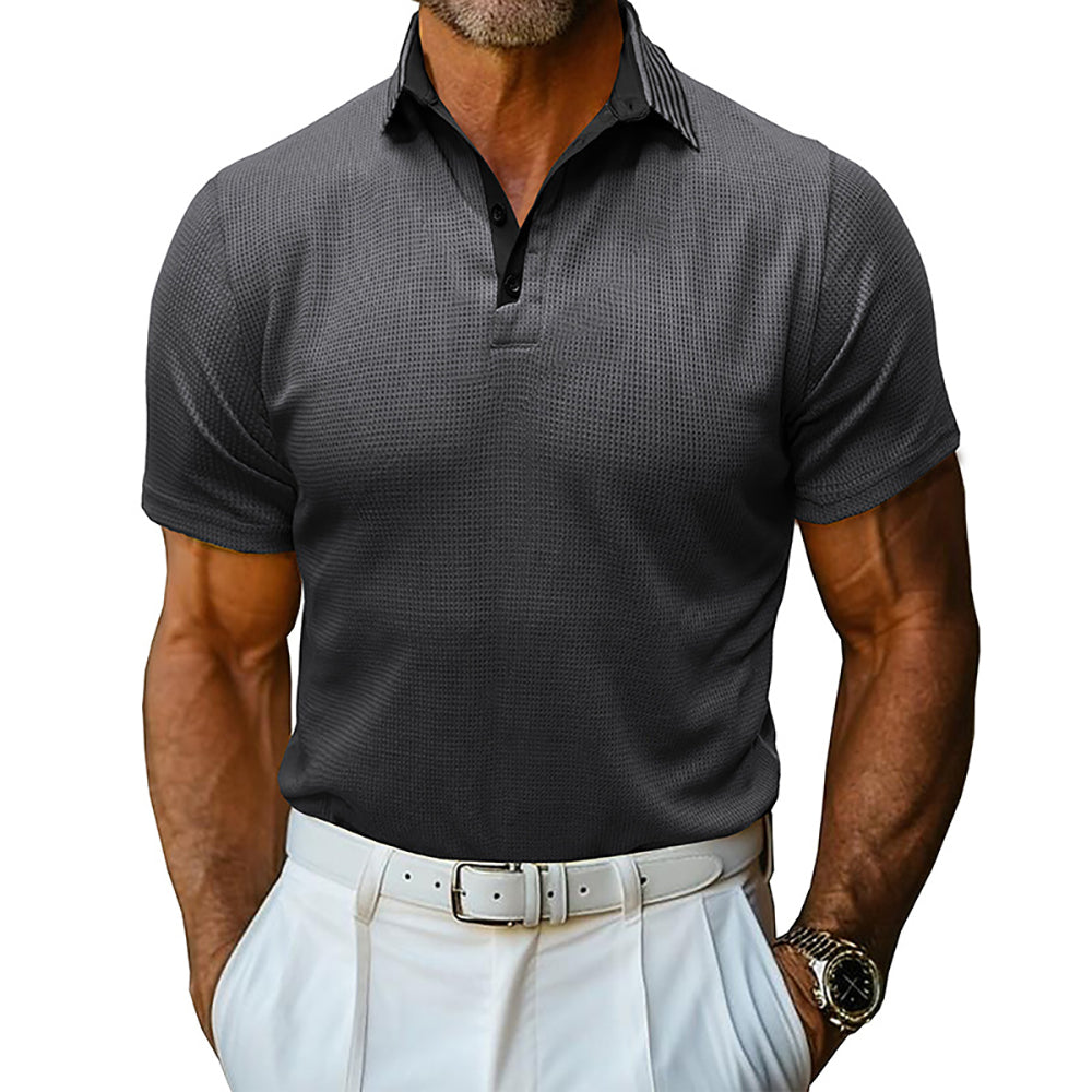 Men Polo Collar T-shirt