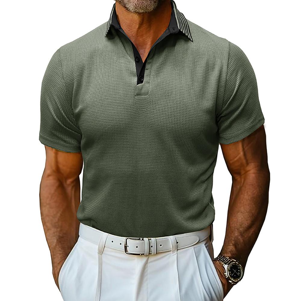 Men Polo Collar T-shirt