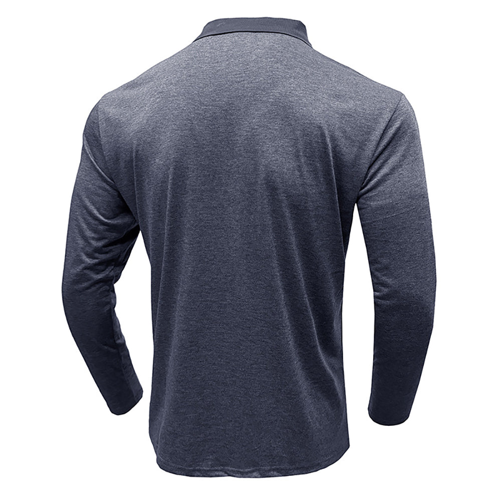 Men Colourblocked Polo Collar T-shirt