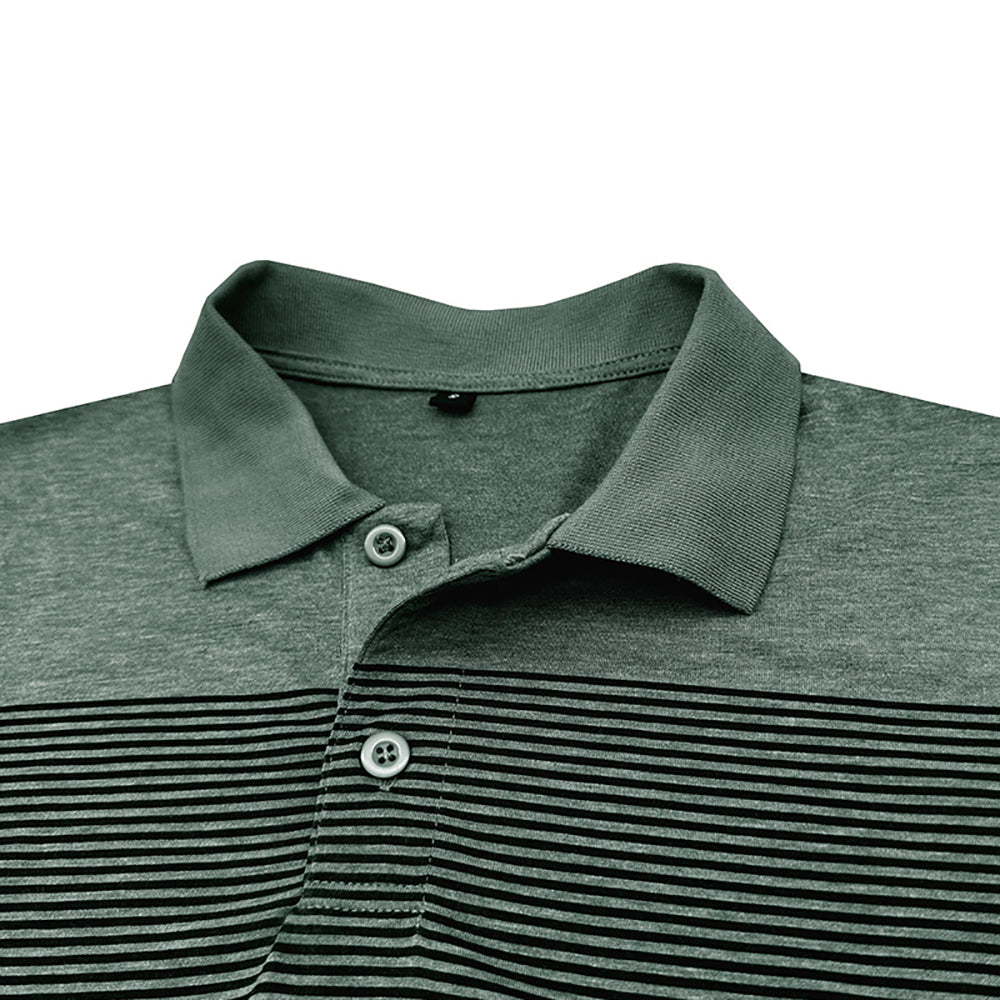 Men Colourblocked Polo Collar T-shirt