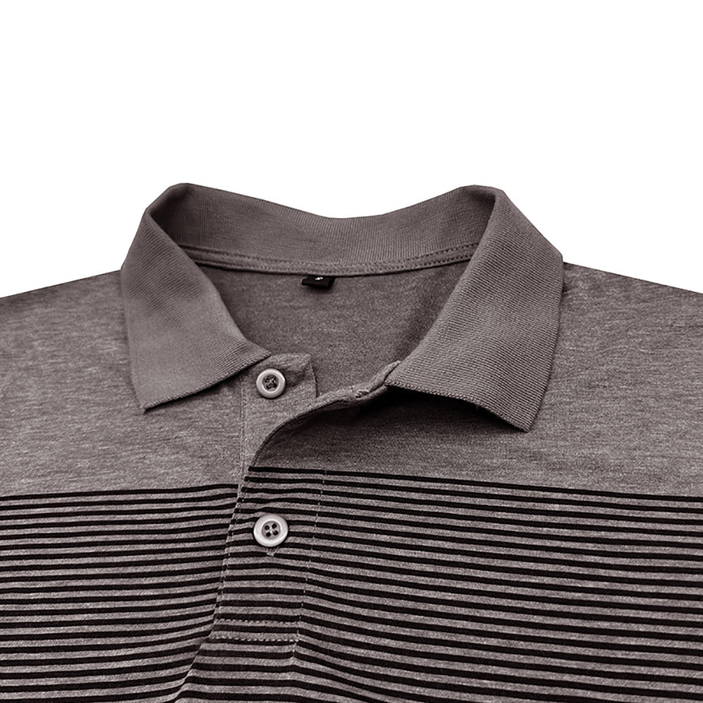 Men Colourblocked Polo Collar T-shirt