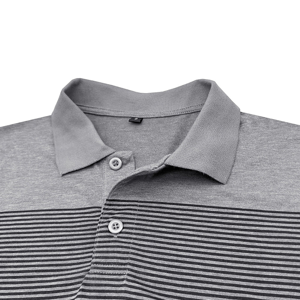 Men Colourblocked Polo Collar T-shirt