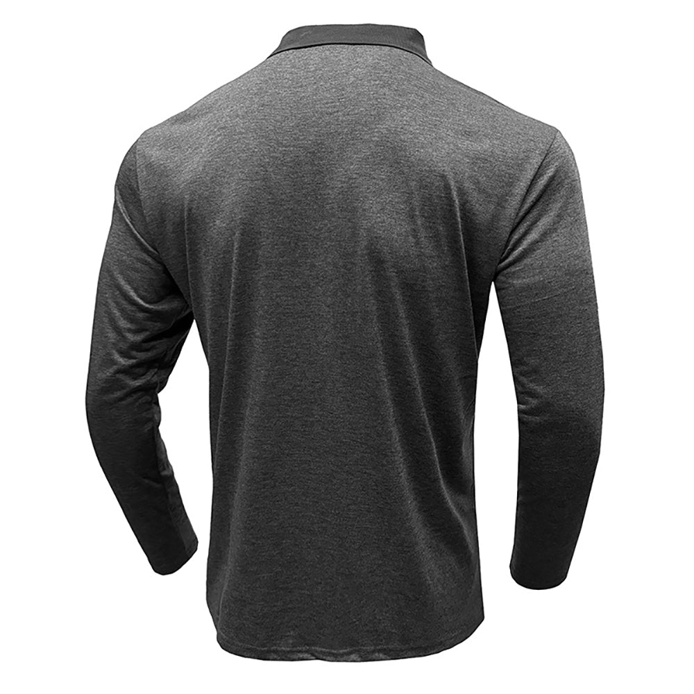 Men Striped Polo Collar T-shirt