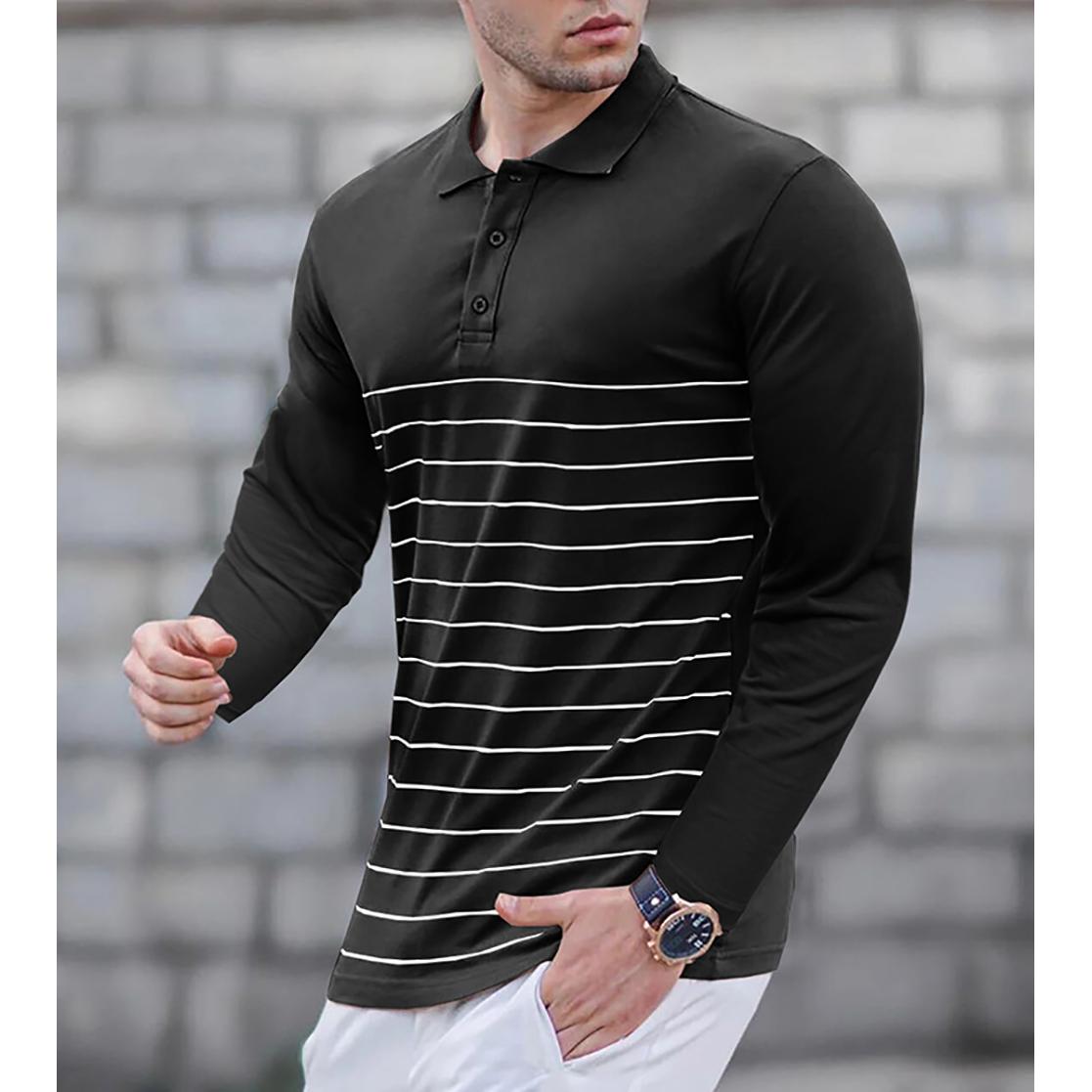 Men Polo Collar T-shirt