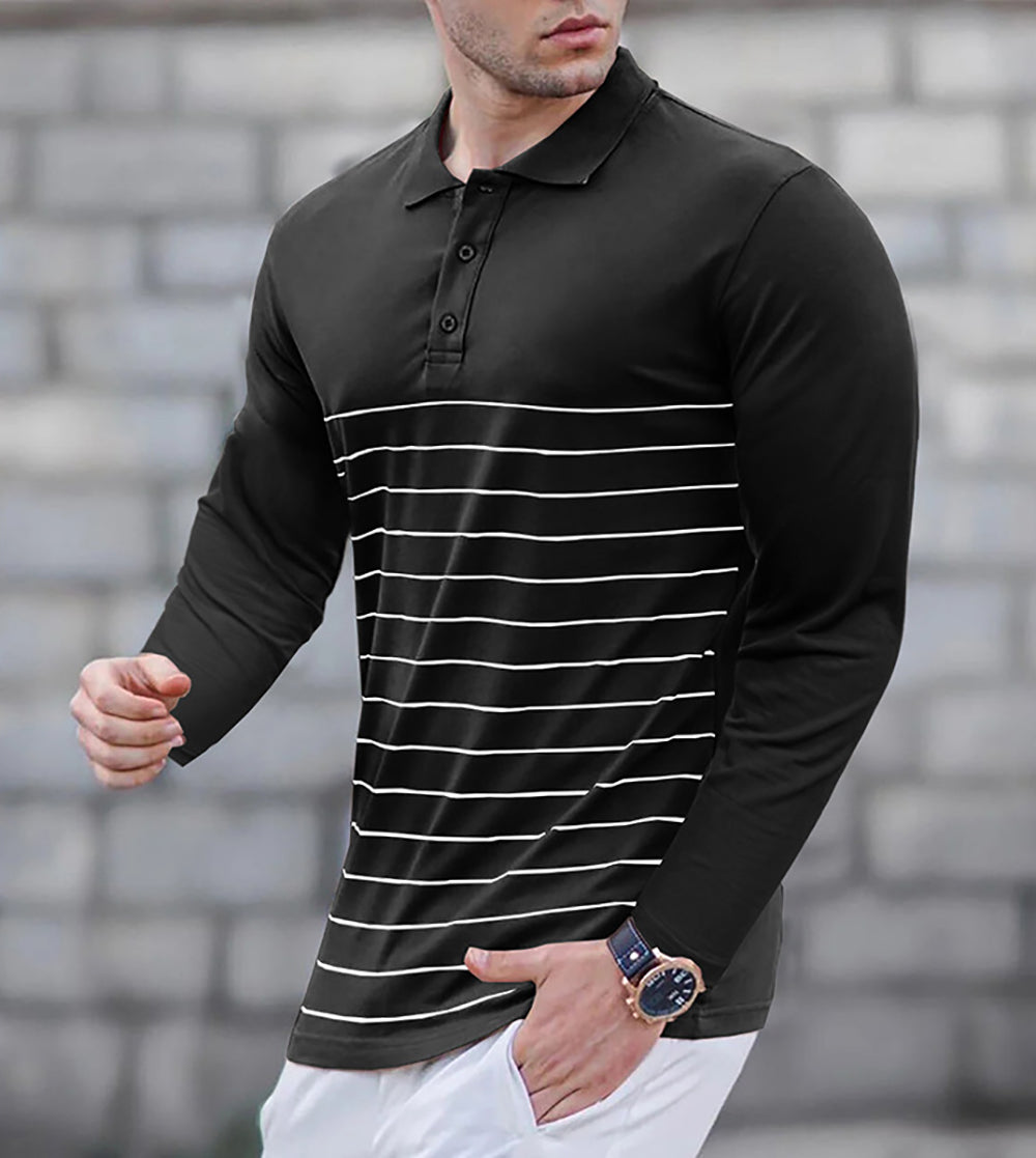 Men Polo Collar T-shirt