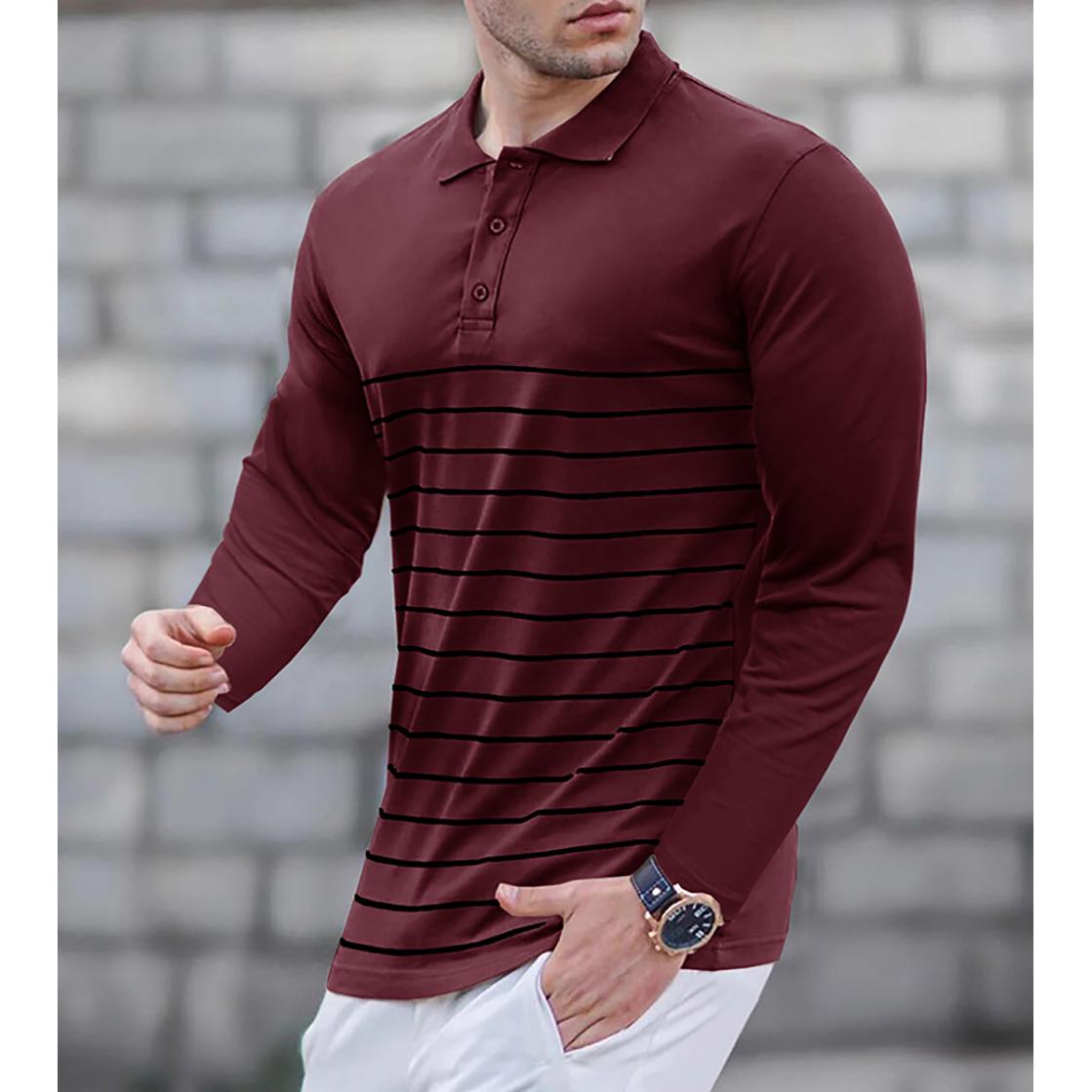 Men Polo Collar T-shirt
