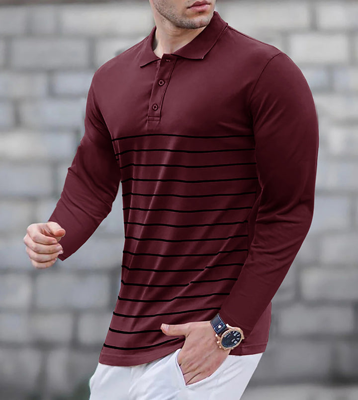 Men Polo Collar T-shirt