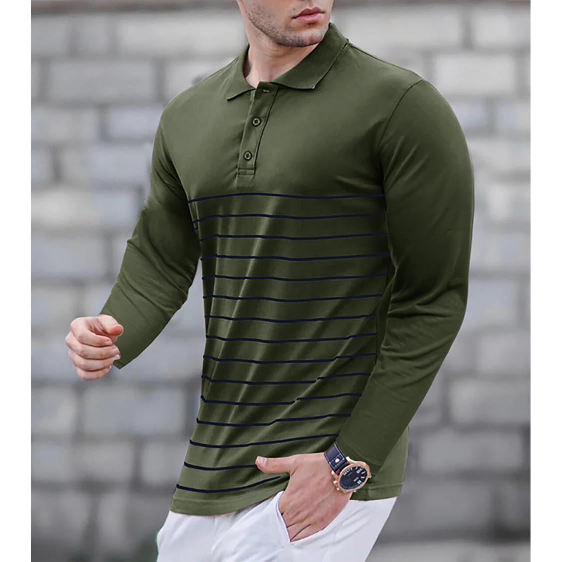 Men Polo Collar T-shirt