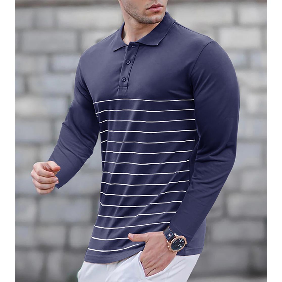 Men Polo Collar T-shirt