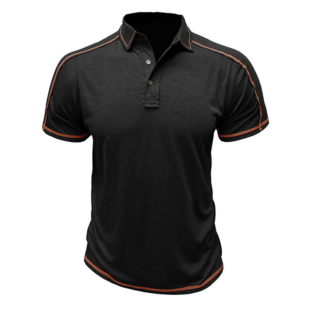 Men Polo Collar T-shirt