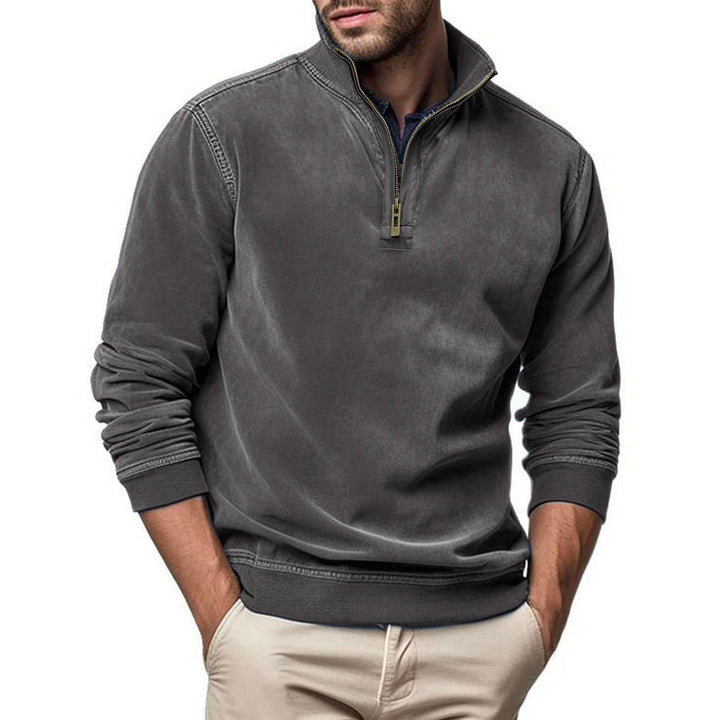 Men Solid High Neck T-shirt