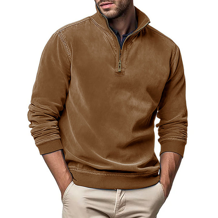 Men Solid High Neck T-shirt