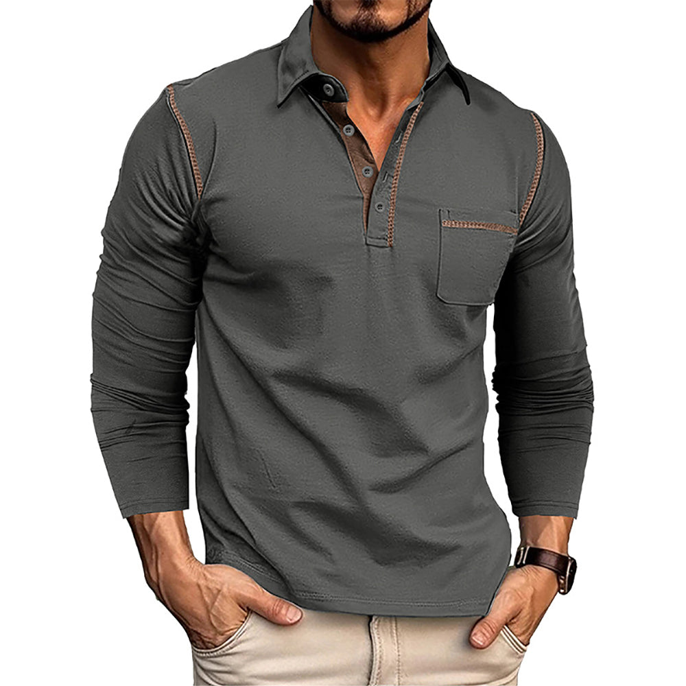 Men Polo Collar T-shirt