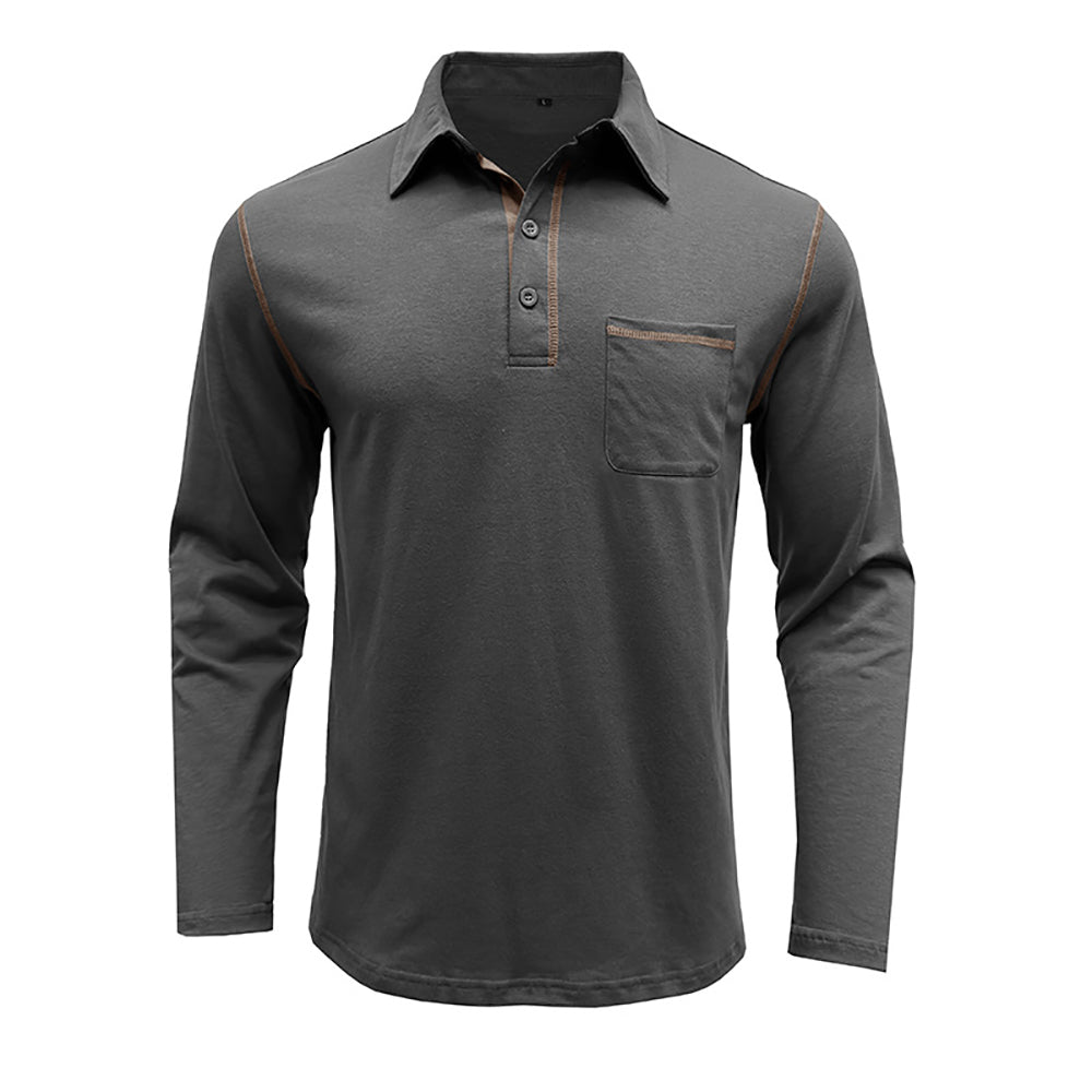 Men Polo Collar T-shirt