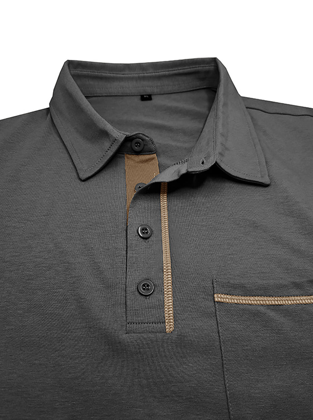 Men Polo Collar T-shirt