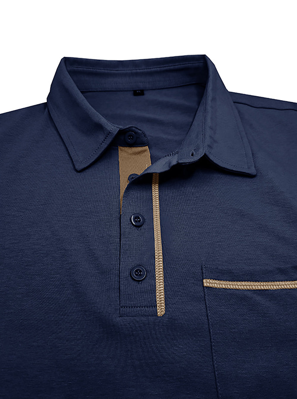 Men Polo Collar T-shirt