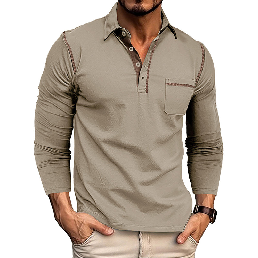 Men Polo Collar T-shirt