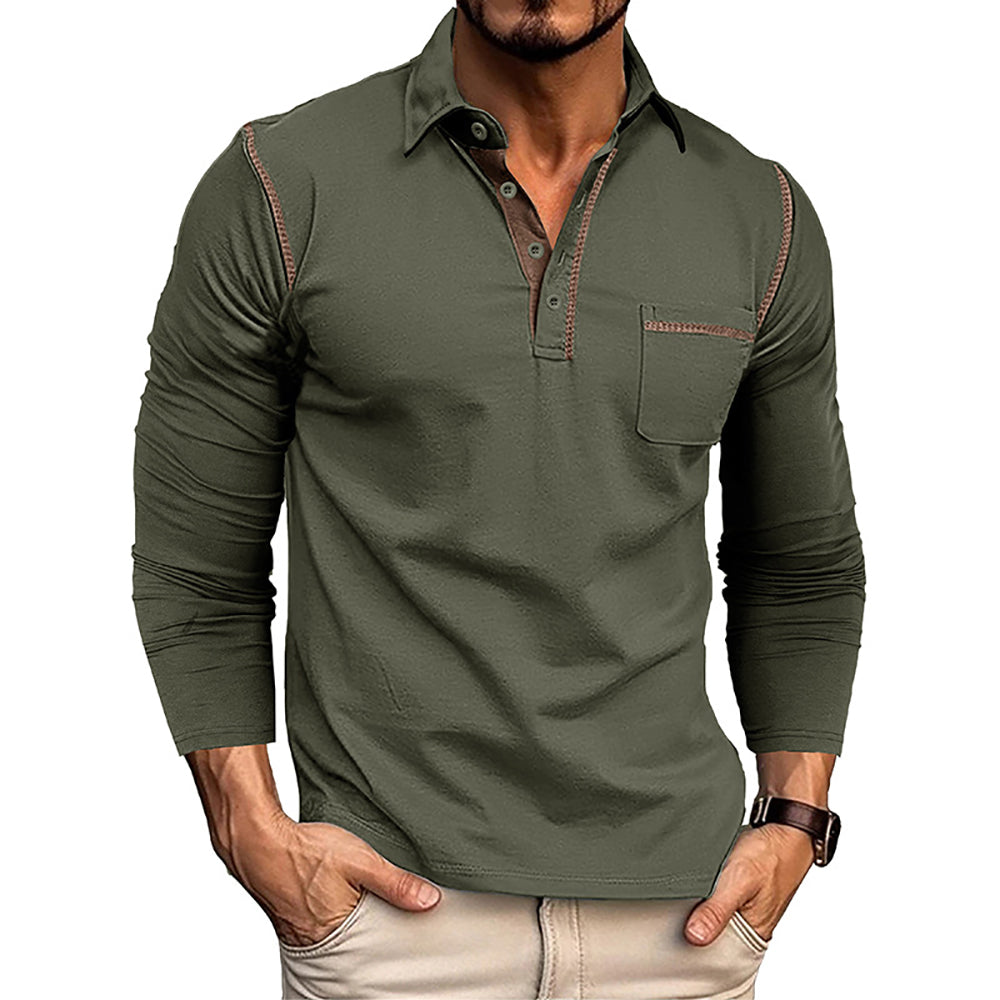 Men Polo Collar T-shirt