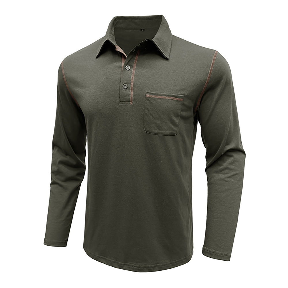 Men Polo Collar T-shirt