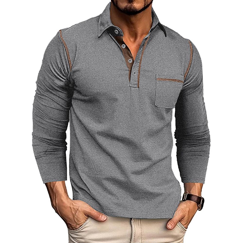 Men Polo Collar T-shirt