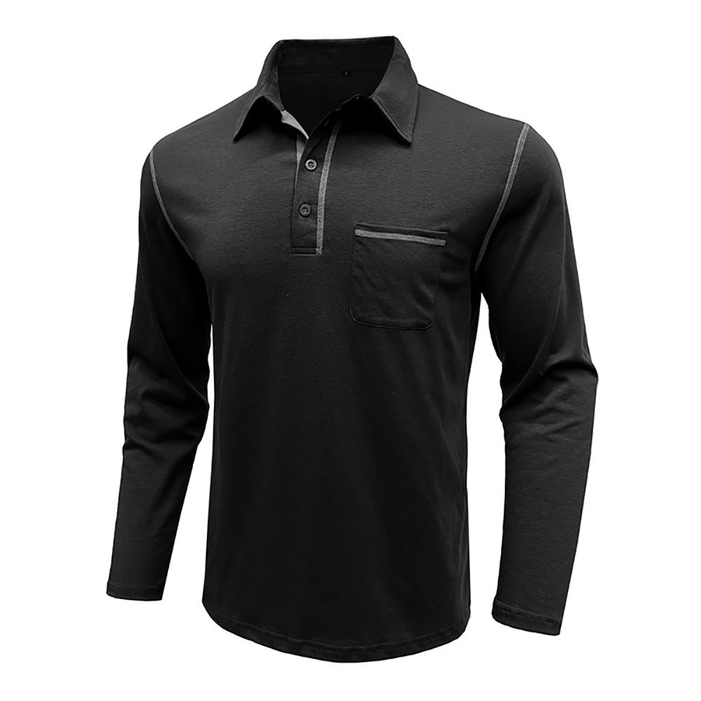 Men Polo Collar T-shirt