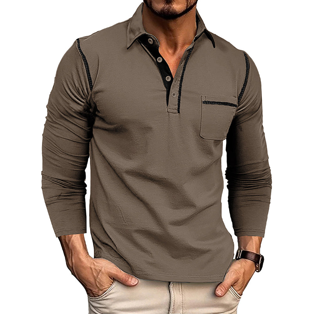 Men Polo Collar T-shirt