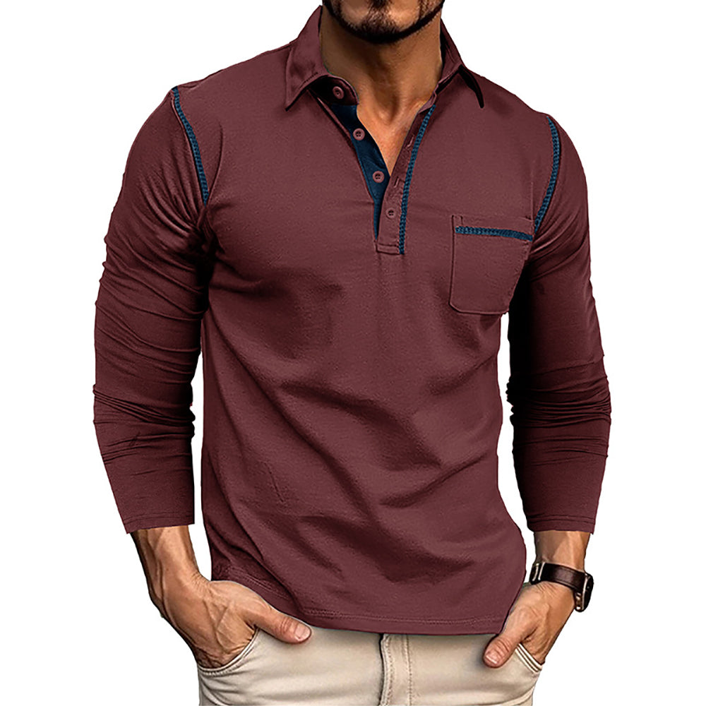 Men Polo Collar T-shirt