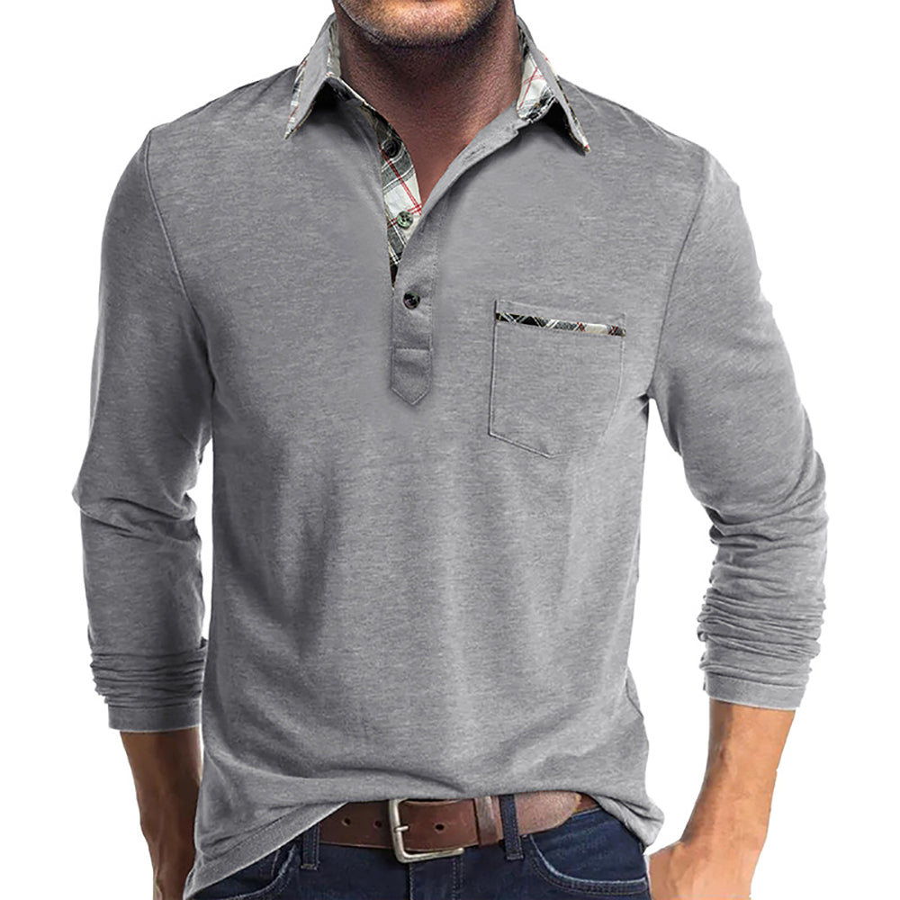 Men Polo Collar T-shirt