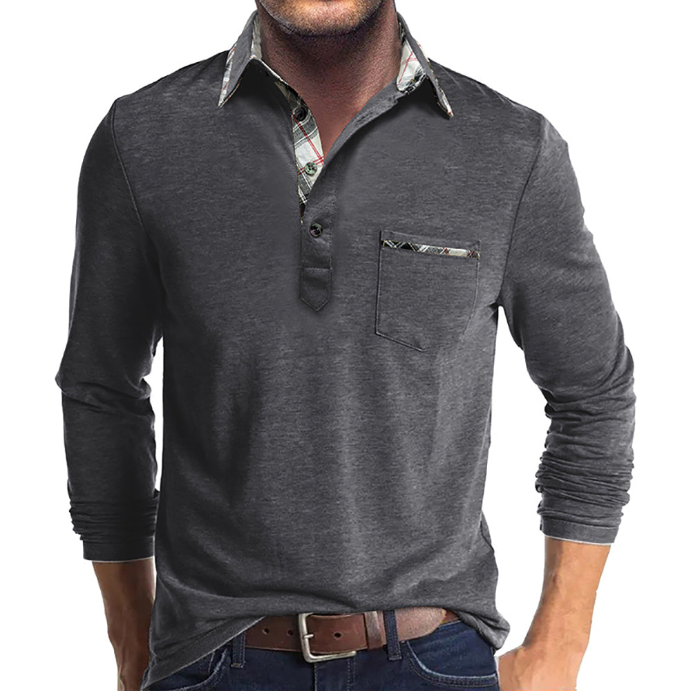 Men Polo Collar T-shirt