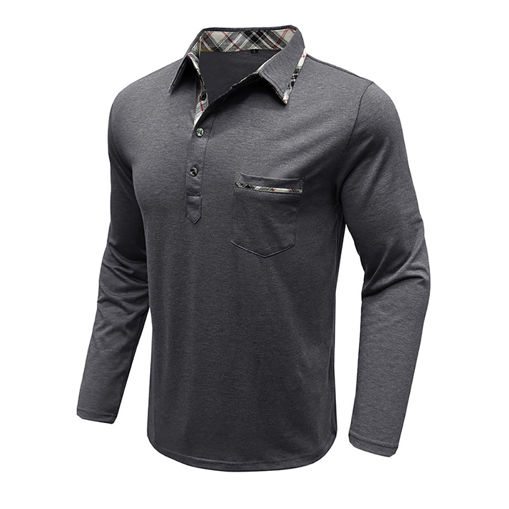 Men Polo Collar T-shirt