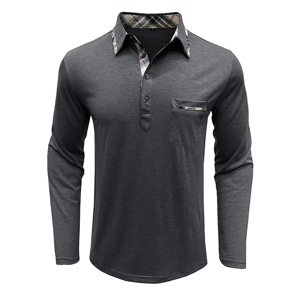 Men Polo Collar T-shirt