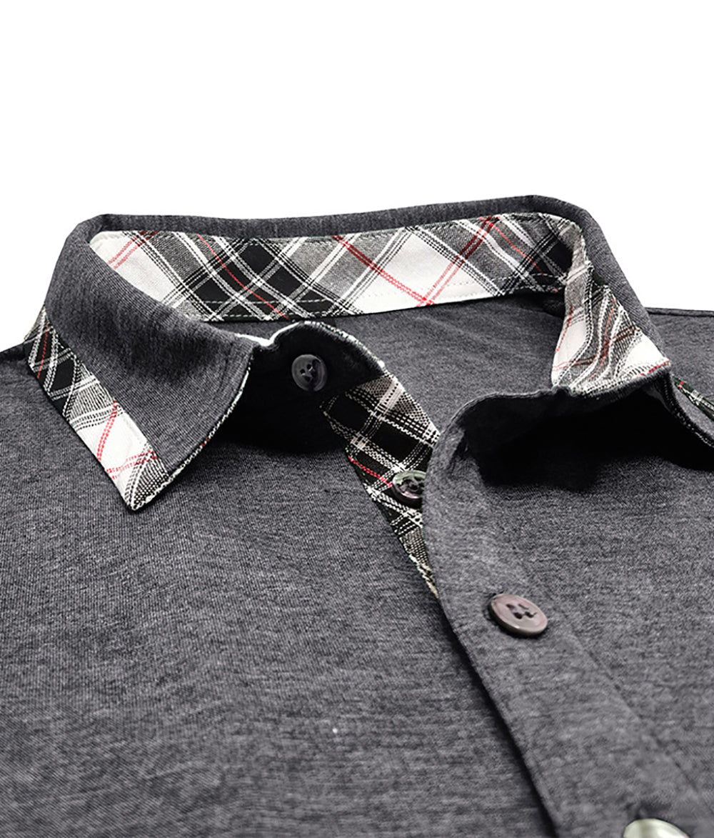Men Polo Collar T-shirt