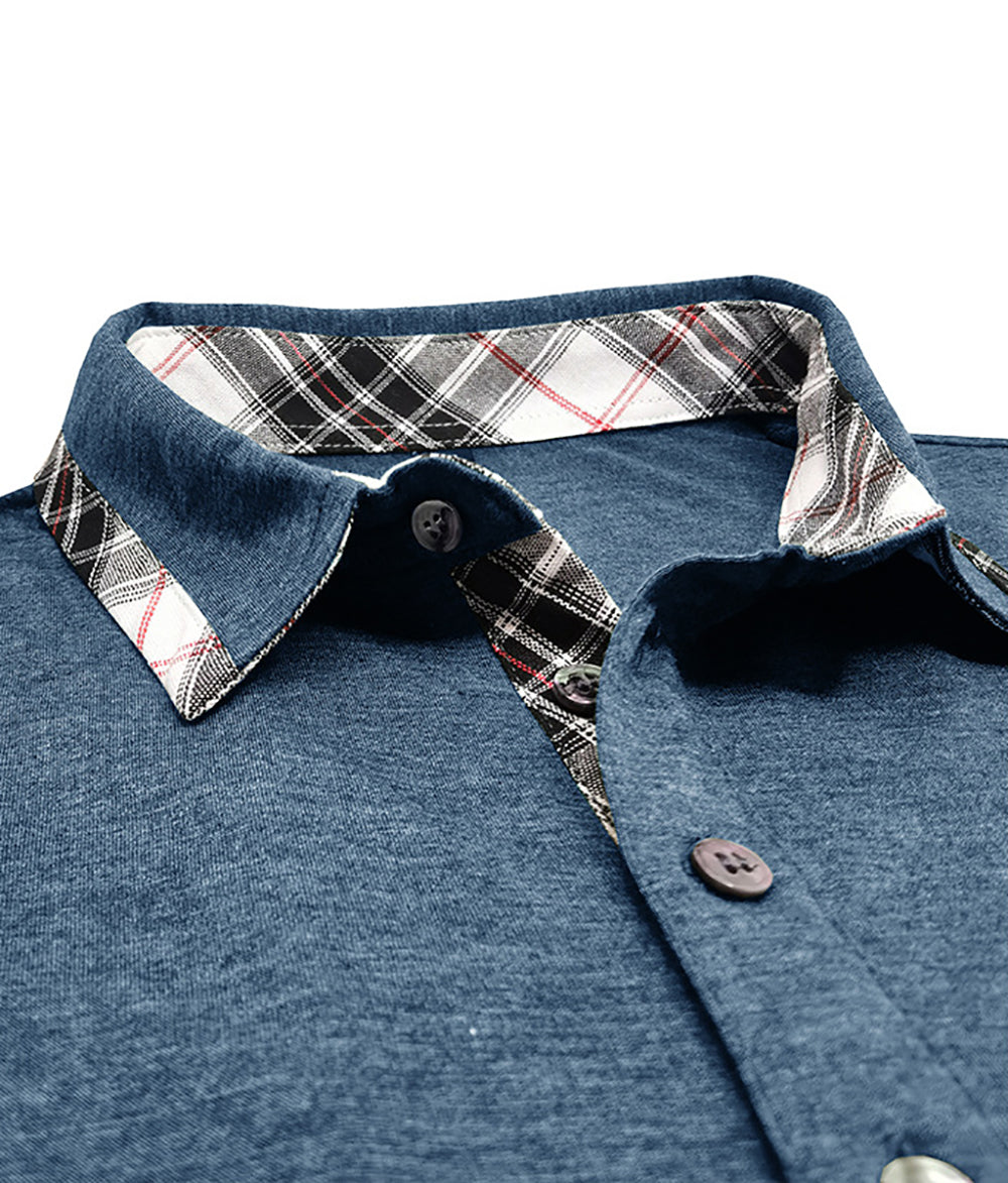 Men Polo Collar T-shirt