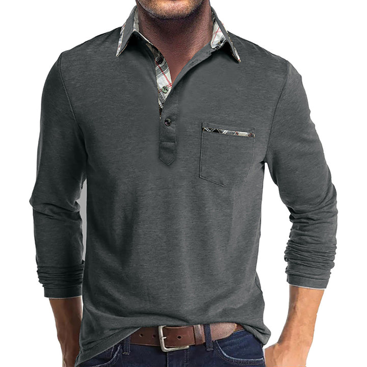 Men Polo Collar T-shirt