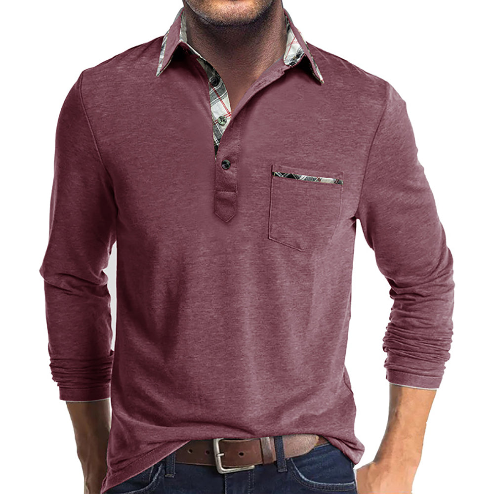 Men Polo Collar T-shirt