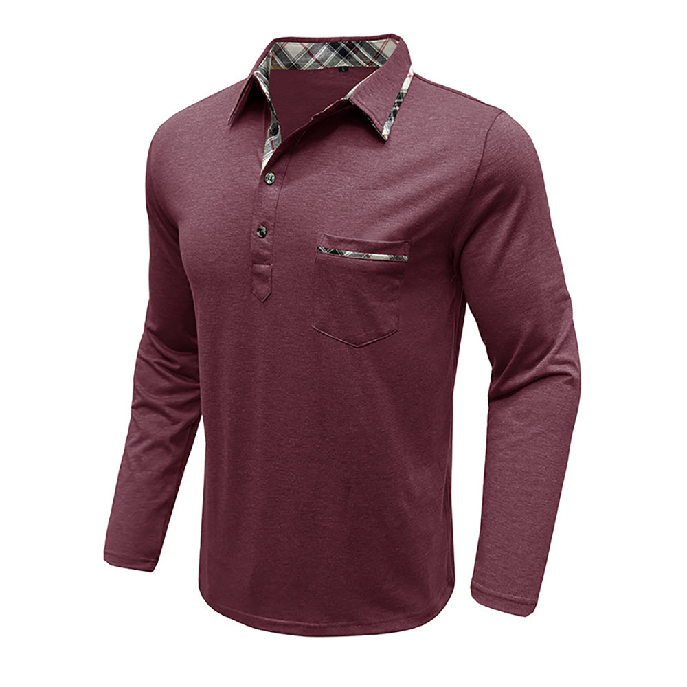 Men Polo Collar T-shirt