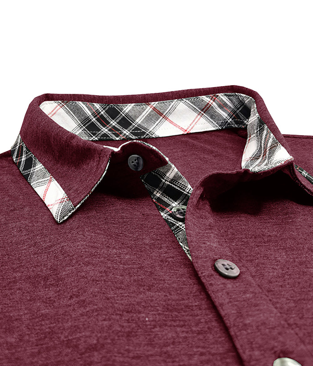Men Polo Collar T-shirt