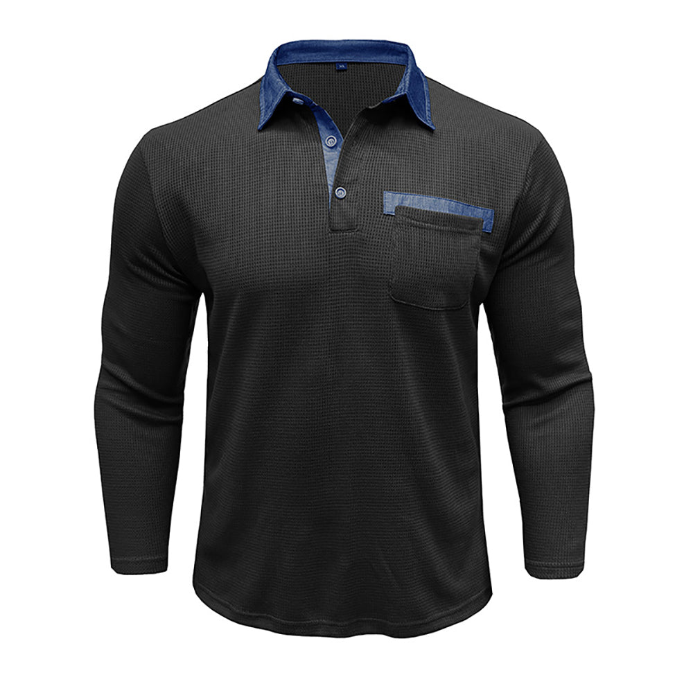 Men Polo Collar T-shirt