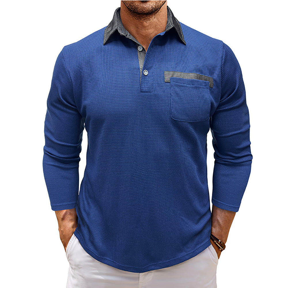 Men Polo Collar T-shirt