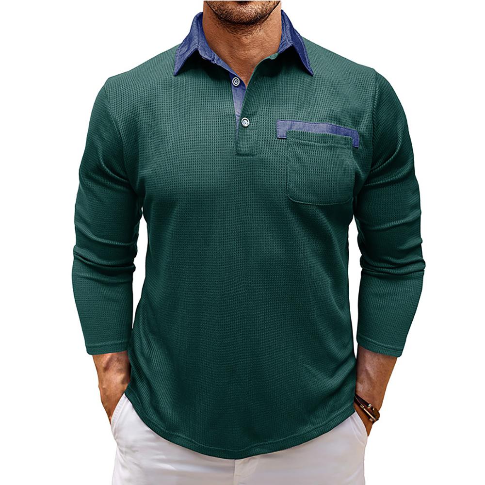 Men Polo Collar T-shirt