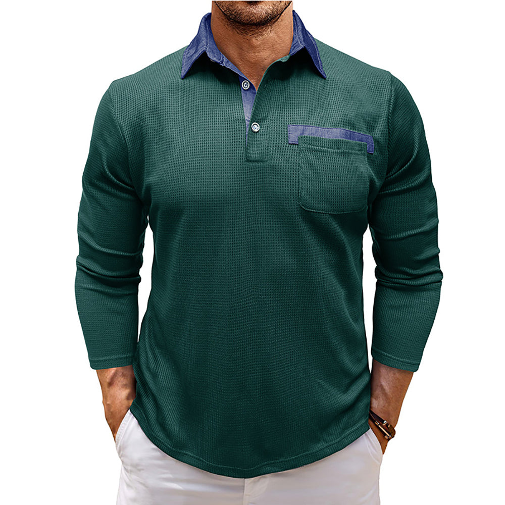 Men Polo Collar T-shirt