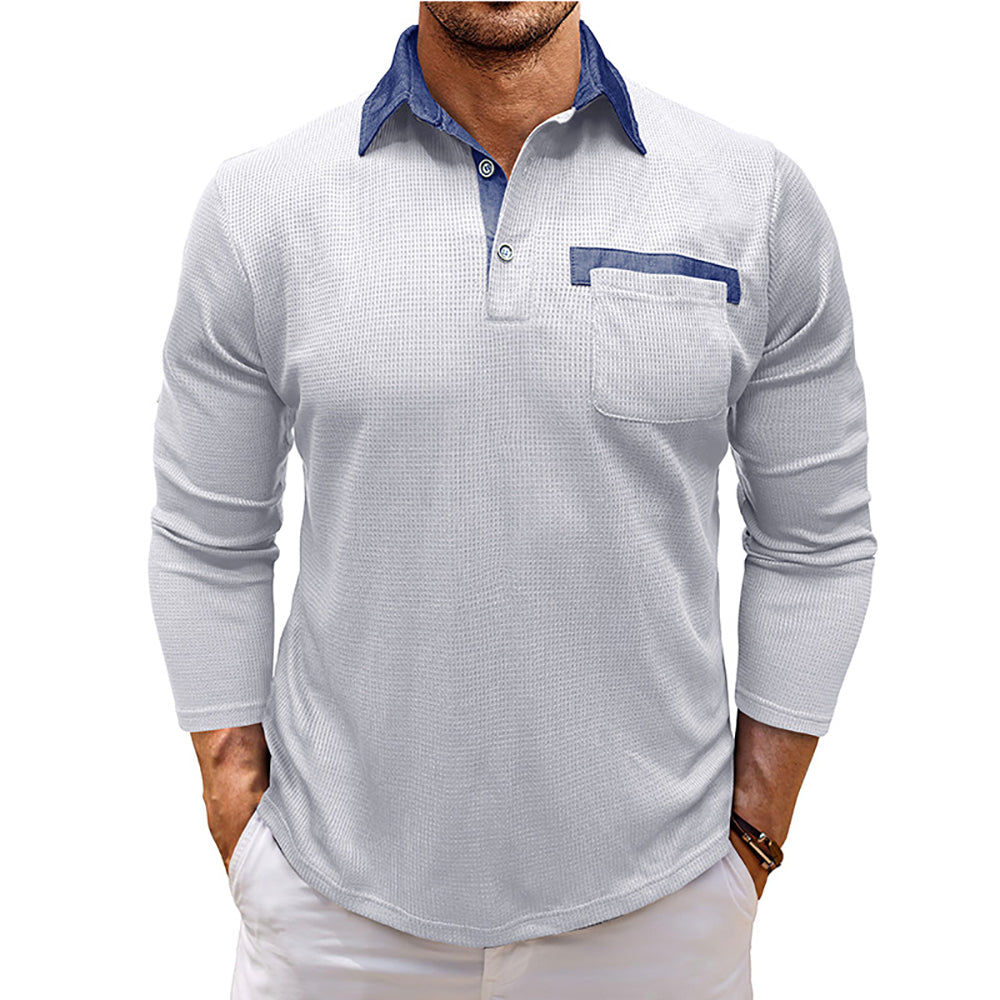 Men Polo Collar T-shirt