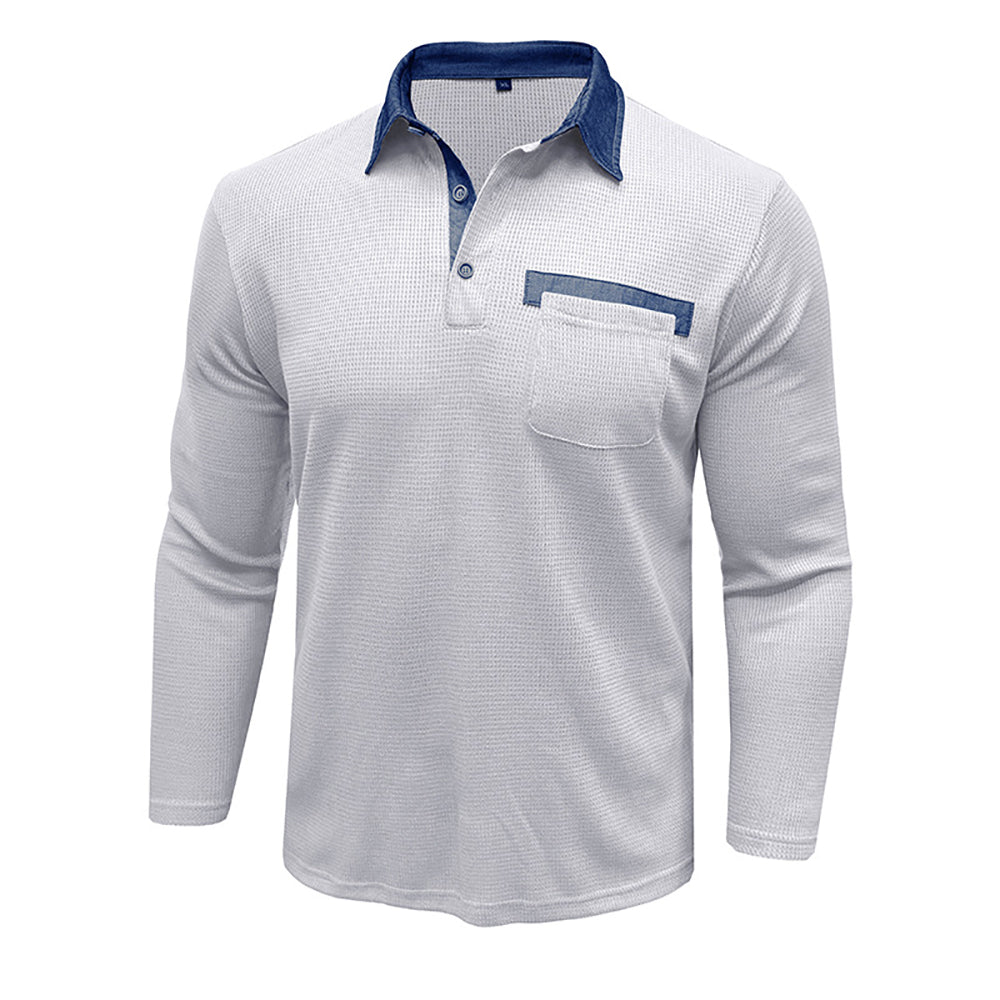 Men Polo Collar T-shirt