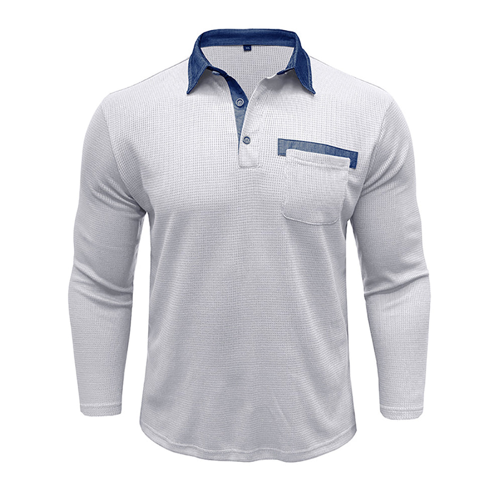 Men Polo Collar T-shirt