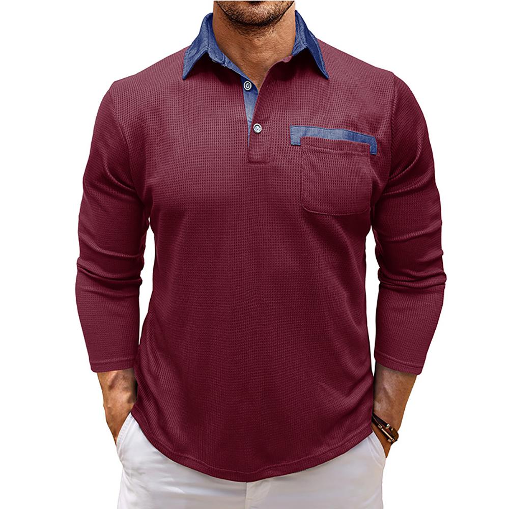 Men Polo Collar T-shirt