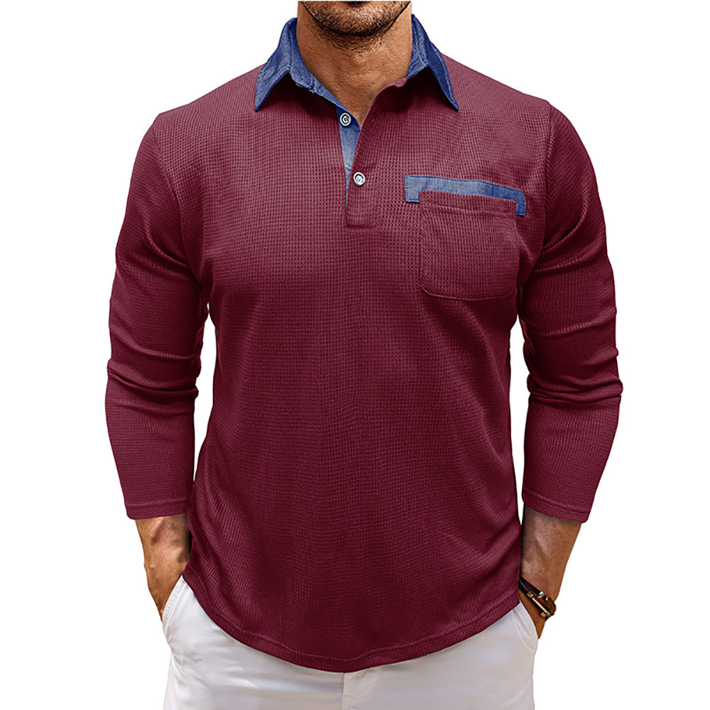 Men Polo Collar T-shirt