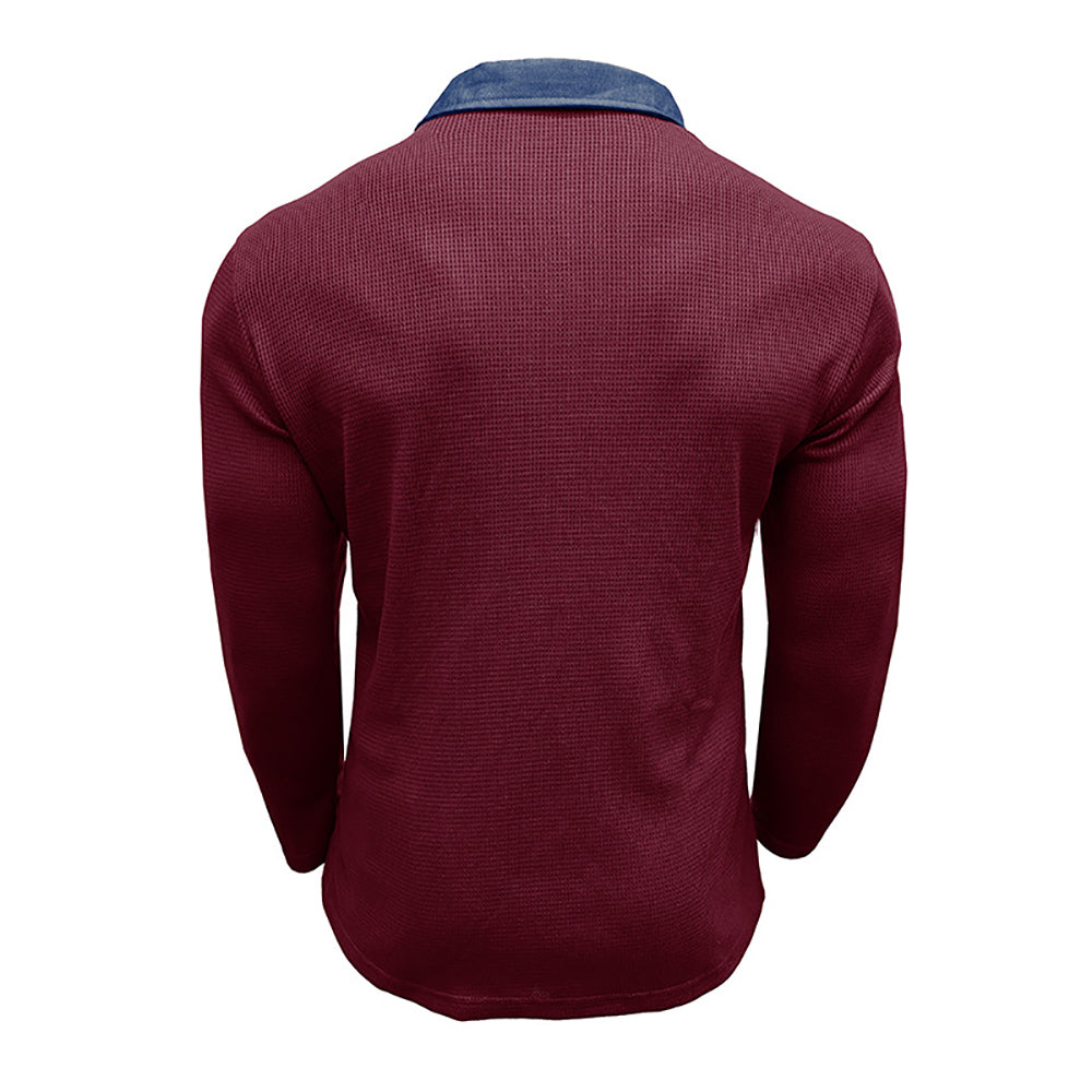 Men Polo Collar T-shirt