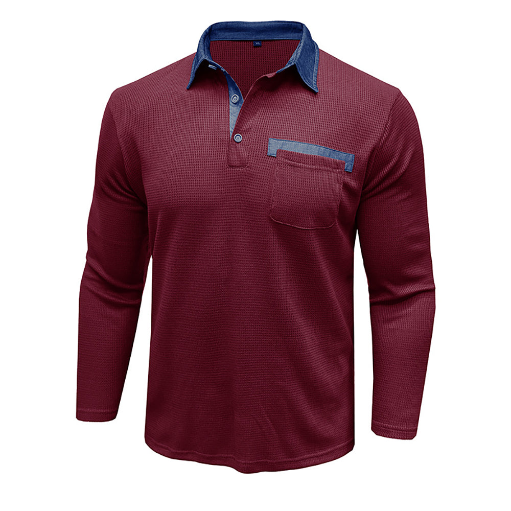 Men Polo Collar T-shirt