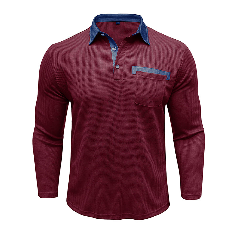 Men Polo Collar T-shirt